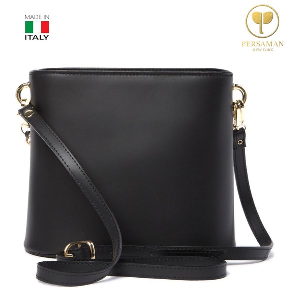 Persaman New York Livia Leather Saddle Bag - Picture 2 of 13